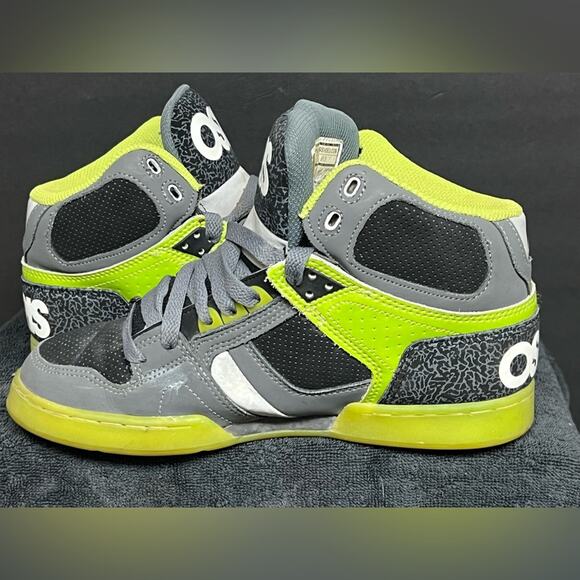 Osiris NYC 83 Grey Slime Vintage Rare Y2K Skate Like Bronx MENS SIZE 9 EUC - Picture 3 of 9